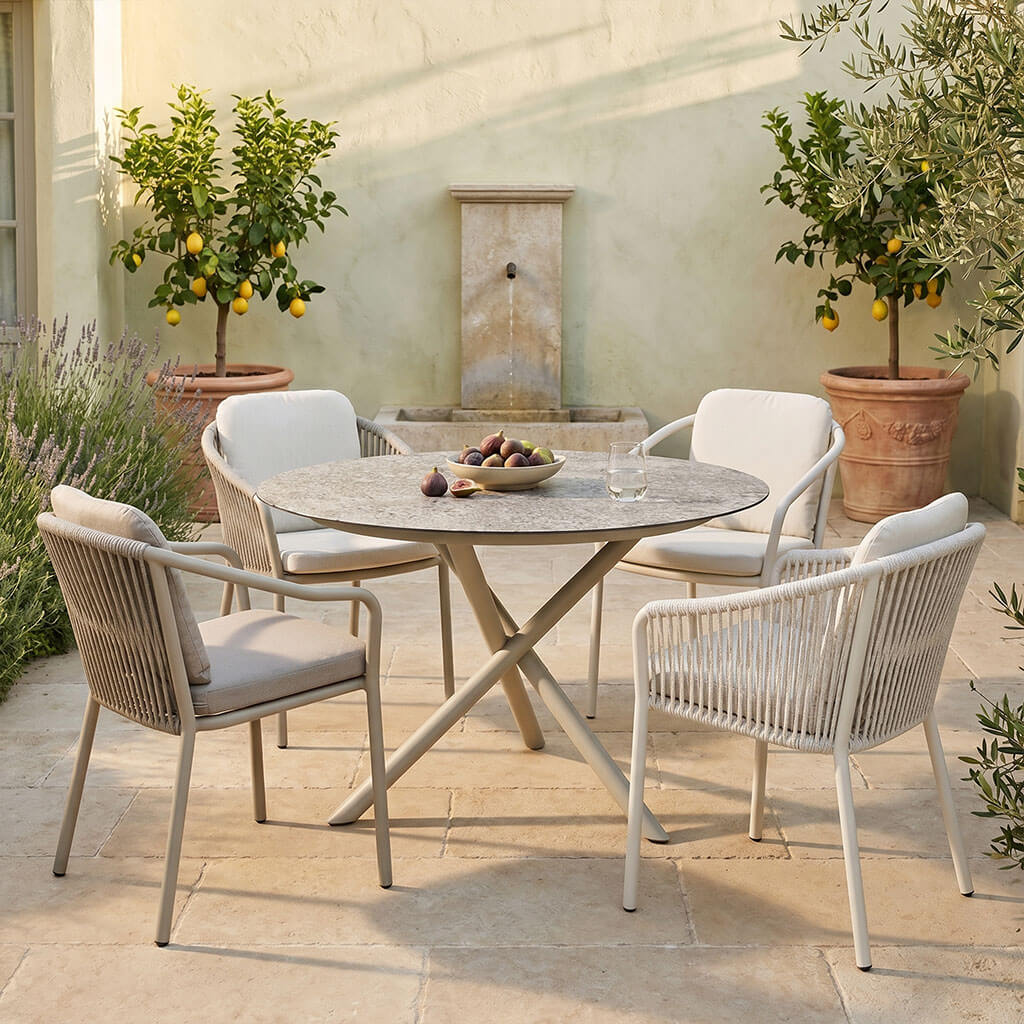 zebra gartentisch mikado/sela