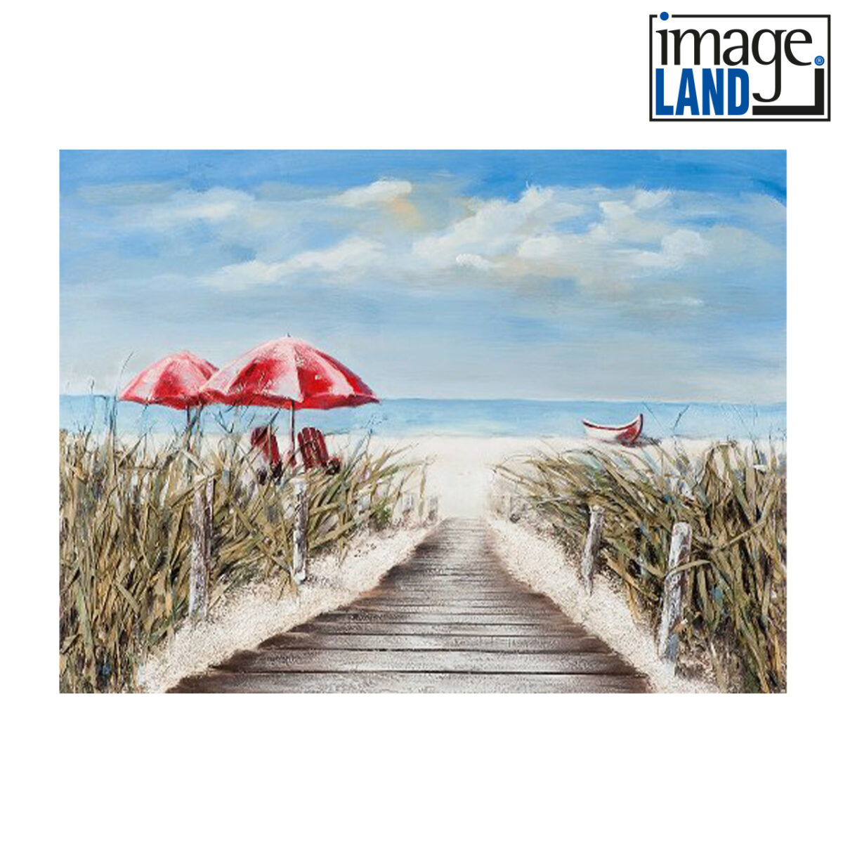 Imageland Bild Holzbrücke zum Strand