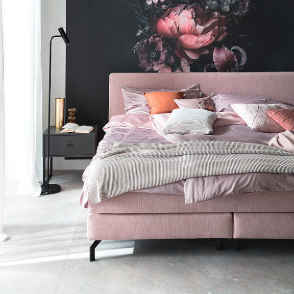 SCHÖNER WOHNEN-Kollektion Boxspringbett VITA Rosa Kopfteil 419 – Bild 4