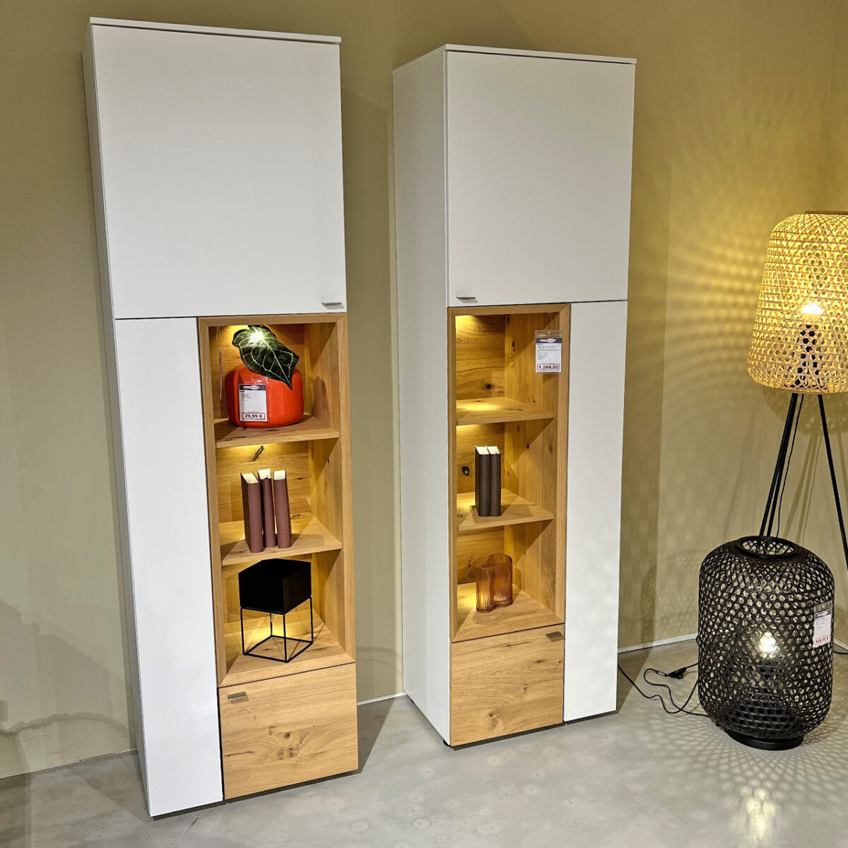 SCHÖNER WOHNEN-Kollektion Vitrinen 2er-Set MINO – sofort verfügbar!
