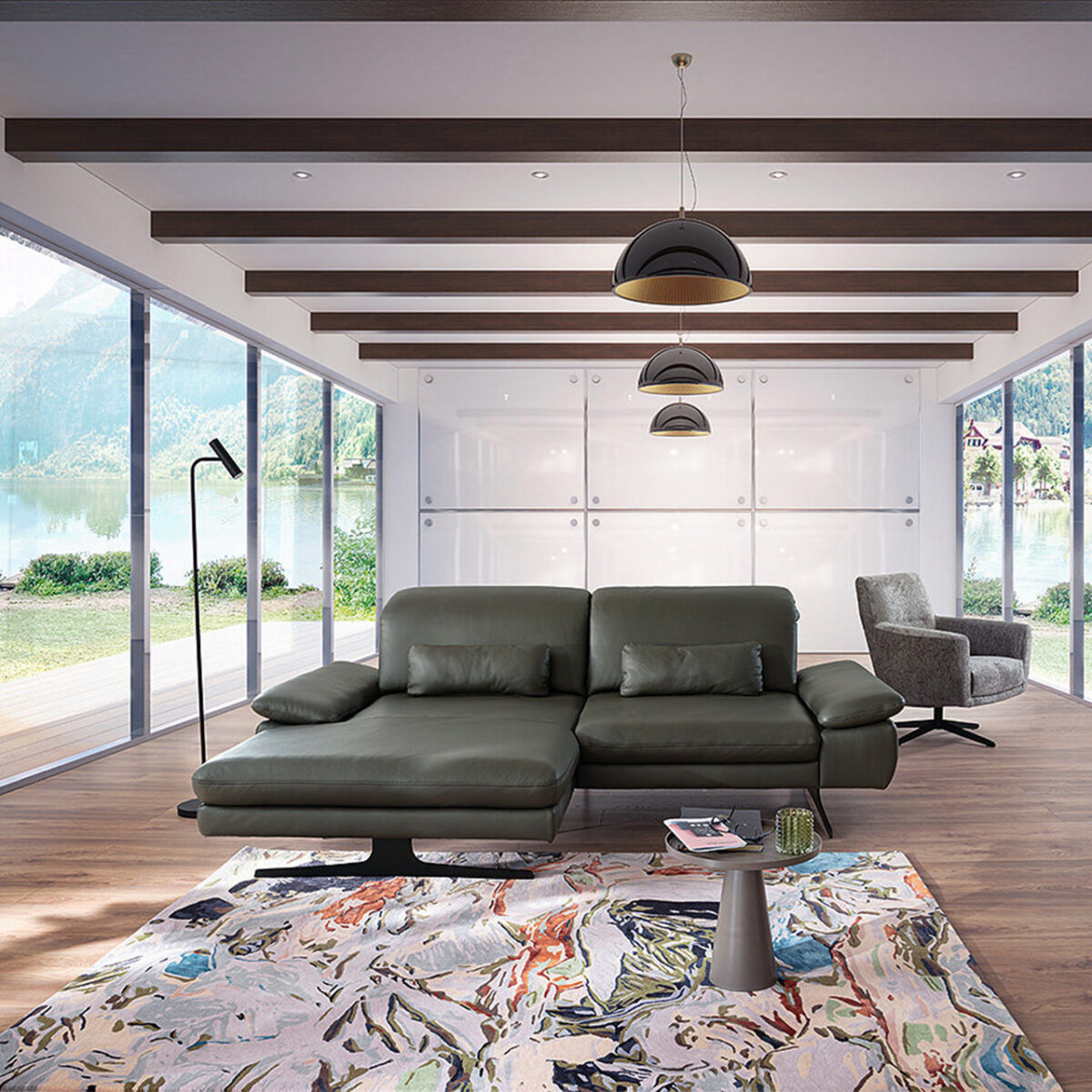 activineo Ecksofa Bailey olive