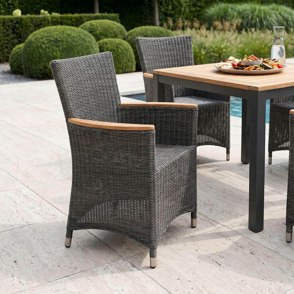 Zebra Sessel Status 4-er Set 20123 Polyrattan