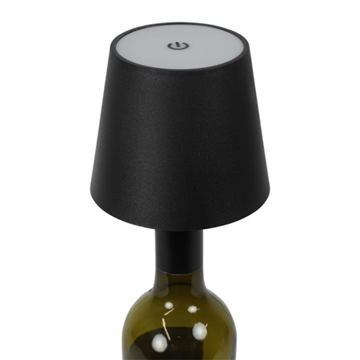 Tischlampe/Flaschenkorken „LED-TOUCH LUX“ schwarz
