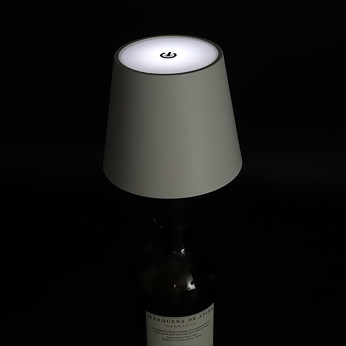 Tischlampe/Flaschenkorken „LED-TOUCH LUX“ weiß