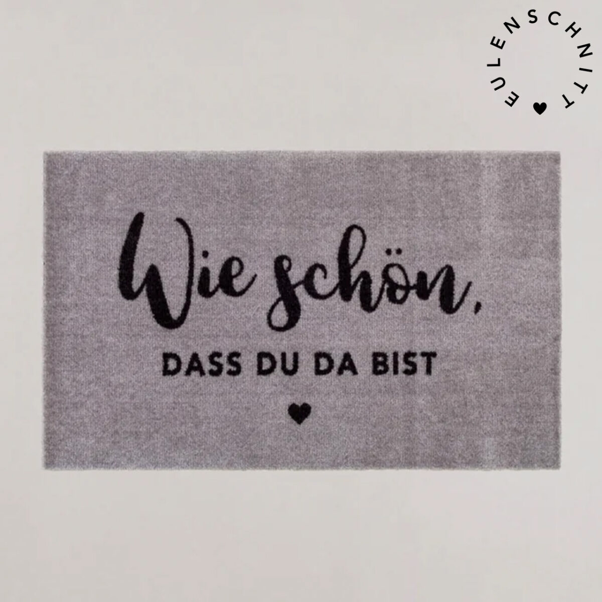 EULENSCHNITT Fußmatte „Wie schön“
