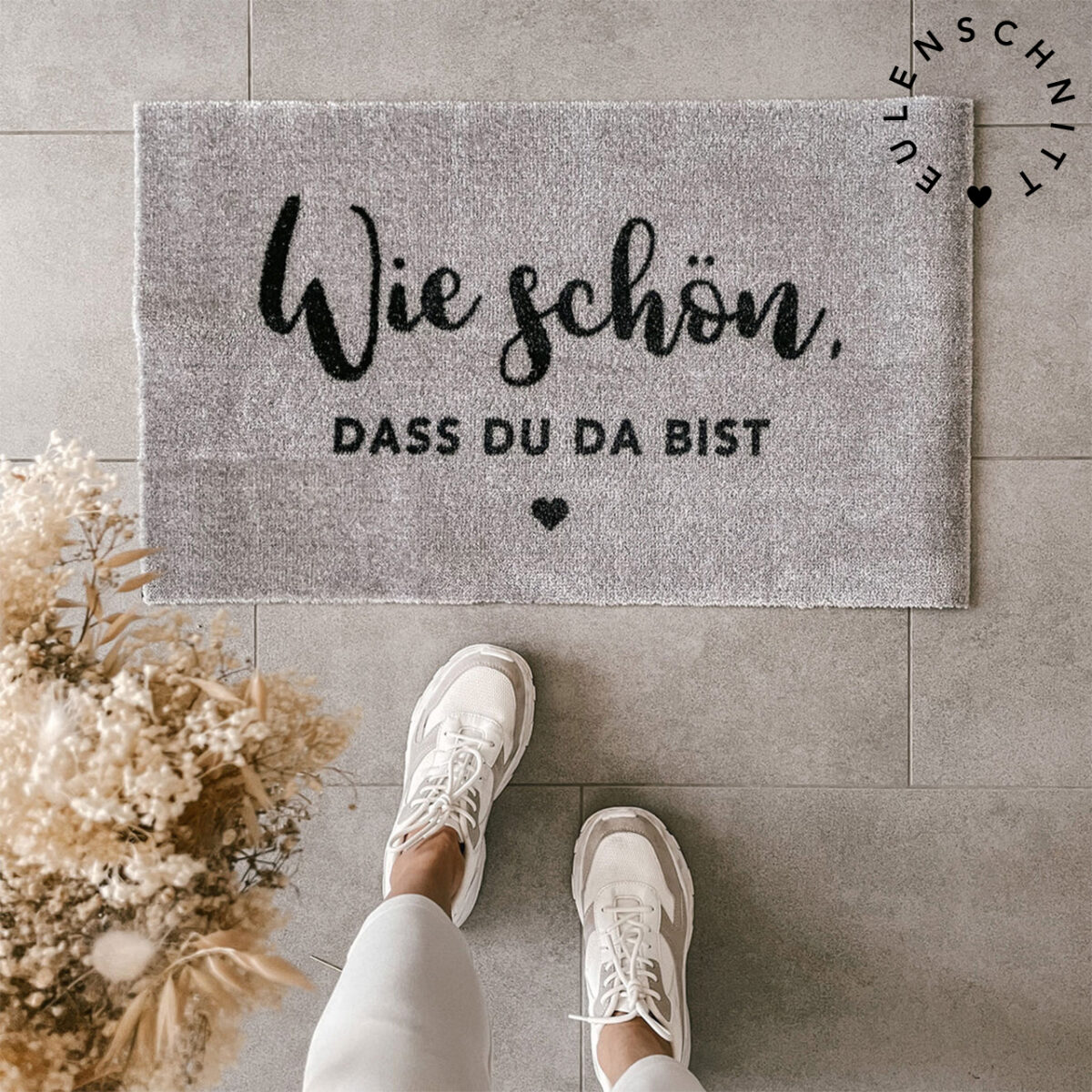 EULENSCHNITT Fußmatte „Wie schön“