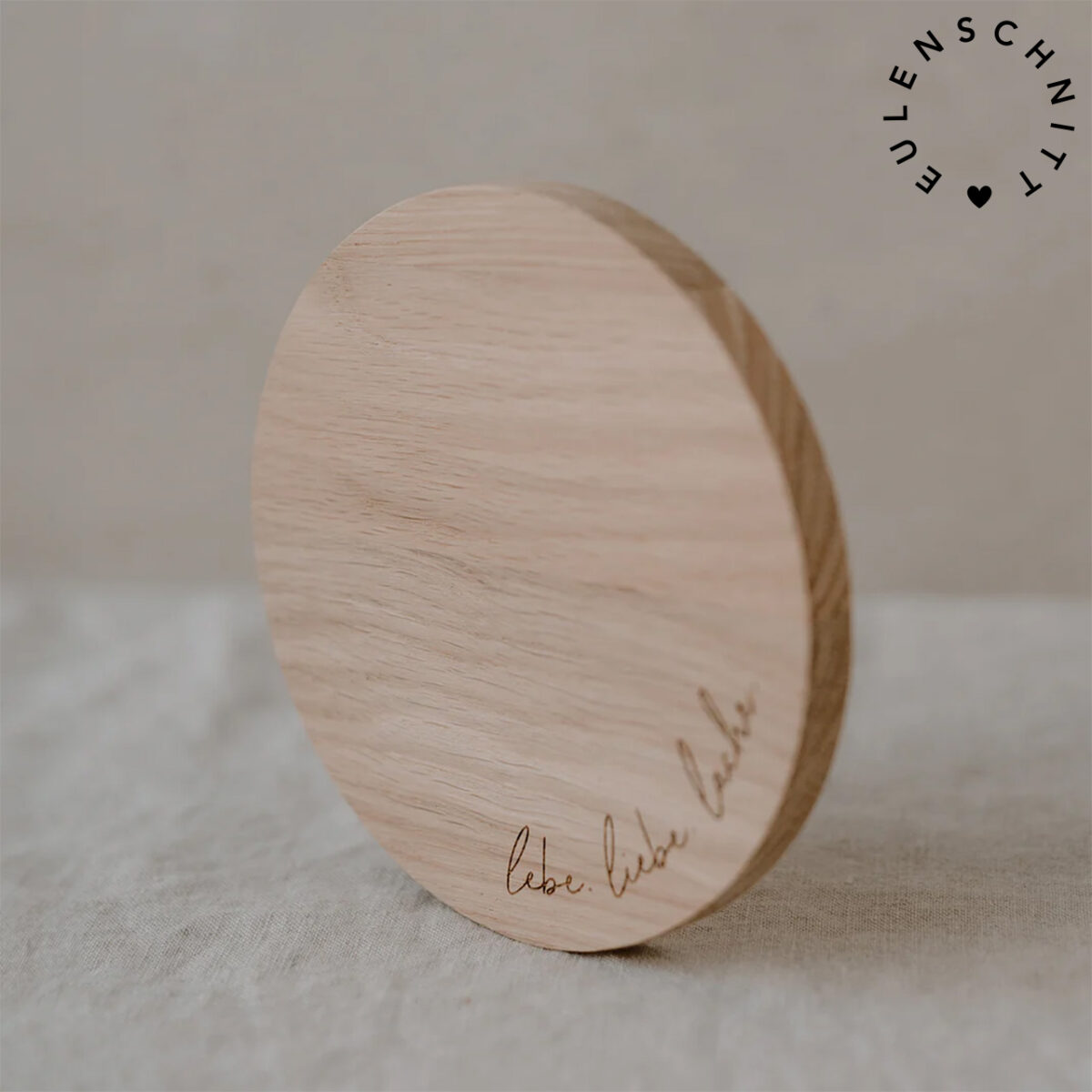 EULENSCHNITT Untersetzer „Lebe Liebe Lache“