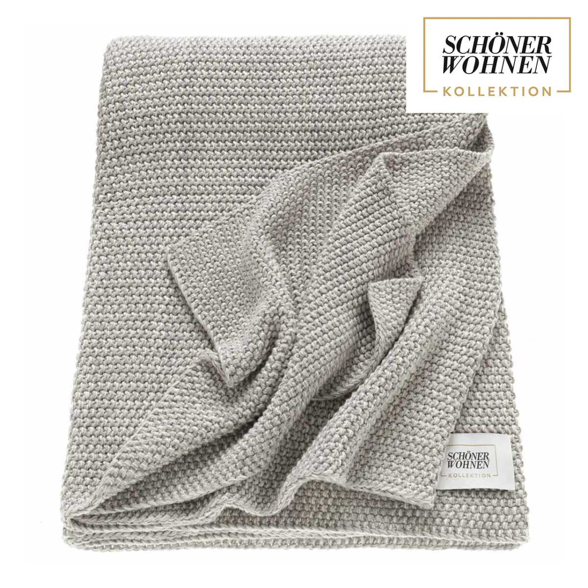 SCHÖNER WOHNEN-Kollektion Decke MELANGE grau