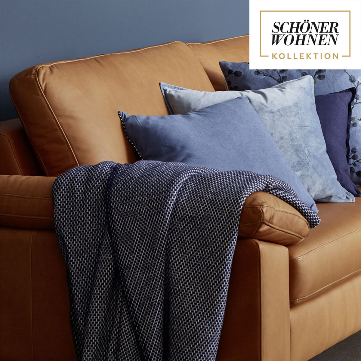 SCHÖNER WOHNEN-Kollektion Decke ZEN navy blue