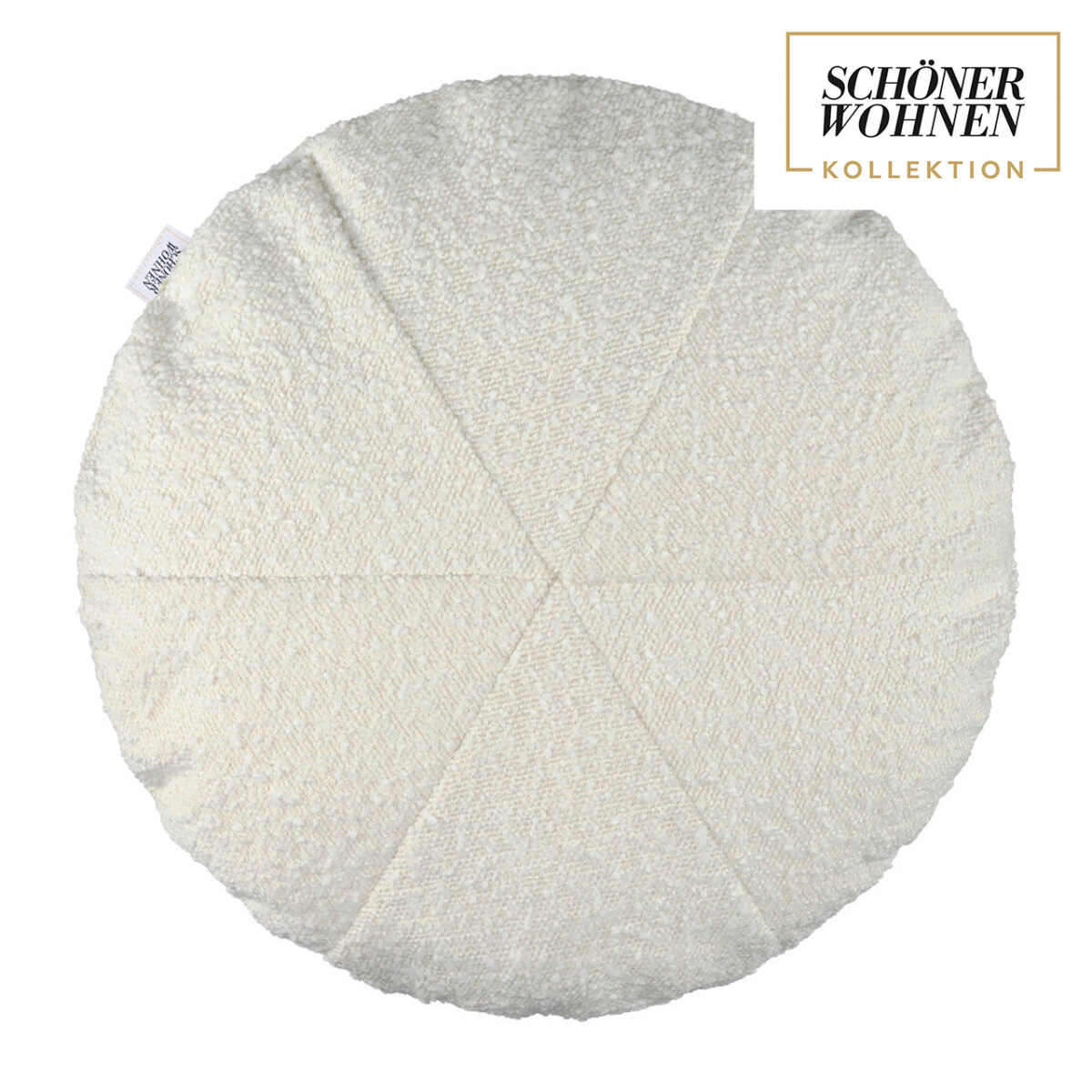 SCHÖNER WOHNEN-Kollektion Kissen rund BAY offwhite