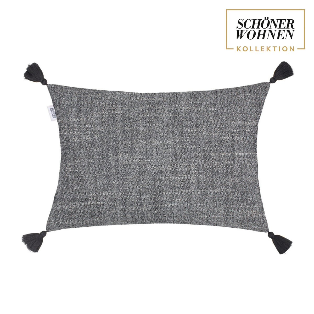 SCHÖNER WOHNEN-Kollektion Kissen groß BOHO schwarz