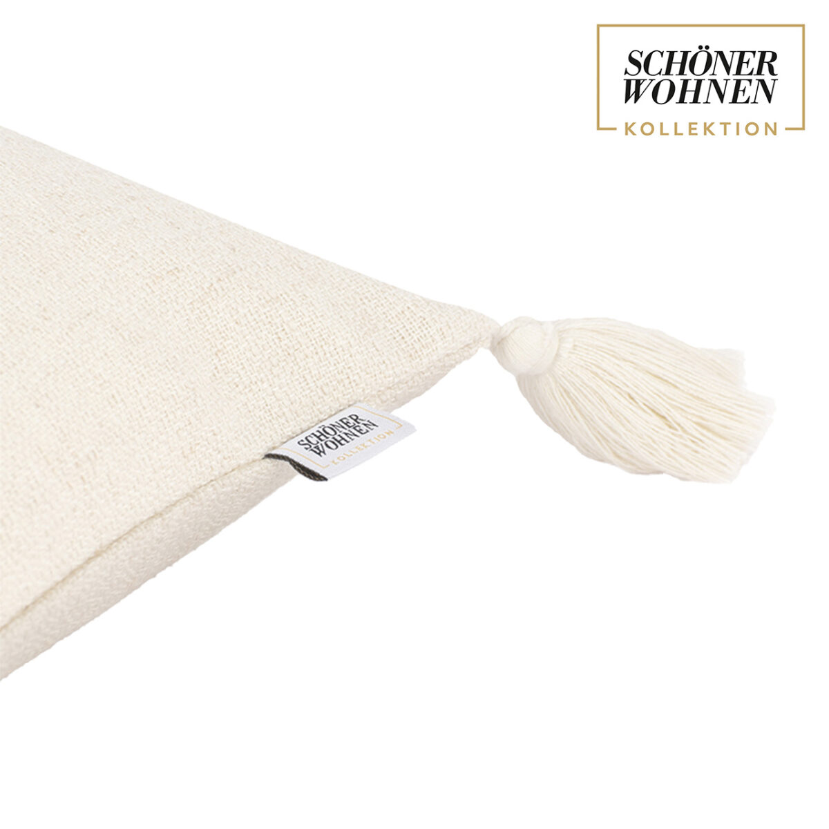 SCHÖNER WOHNEN-Kollektion Kissen klein BOHO offwhite