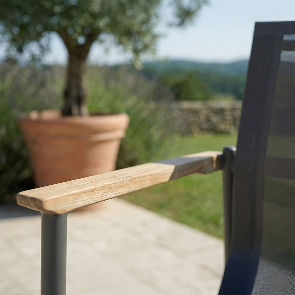 ZEBRA Sessel Enox 2-er Set 7336 Aluminium/Teakholz 3 ZEBRA Sessel Enox 2-er Set 7336 Aluminium/Teakholz – Bild 2