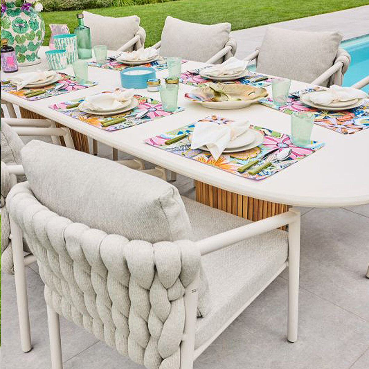 SUNS Gartentisch Omis oval