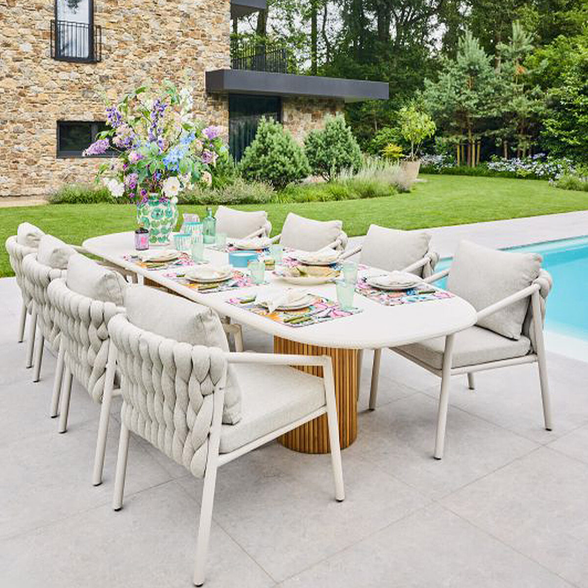 SUNS Gartentisch Omis oval