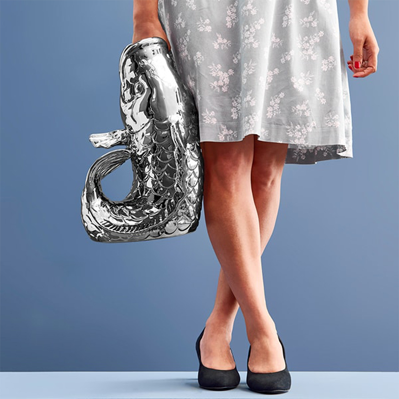 WERNS® Vase BLUBB 79 WERNS® Vase BLUBB keramik silber