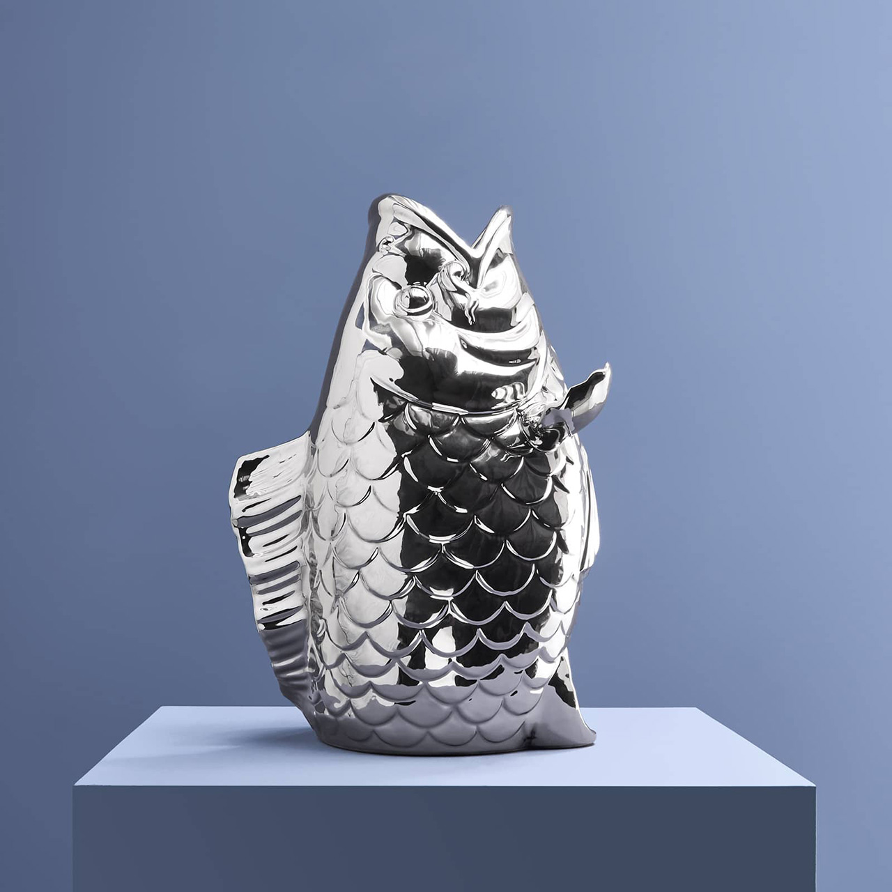 WERNS® Vase BLUBB 63 WERNS® Vase BLUBB keramik silber