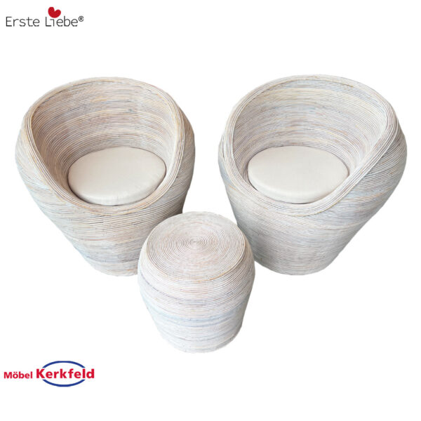 Erste Liebe Möbel Gartenlounge Set Rattan Designer Loungemöbel