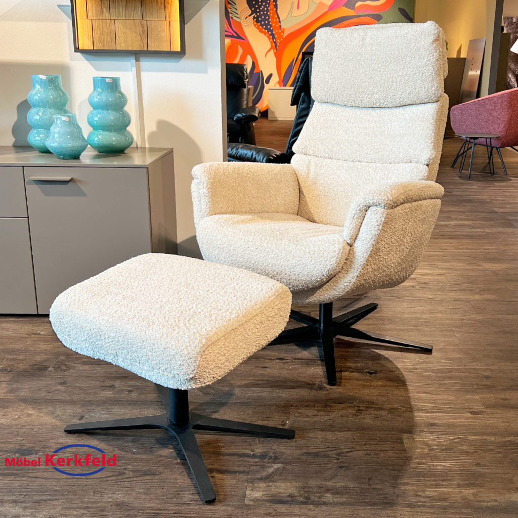 Hukla Relaxsessel mit Hocker MK 3024 – sofort verfügbar!