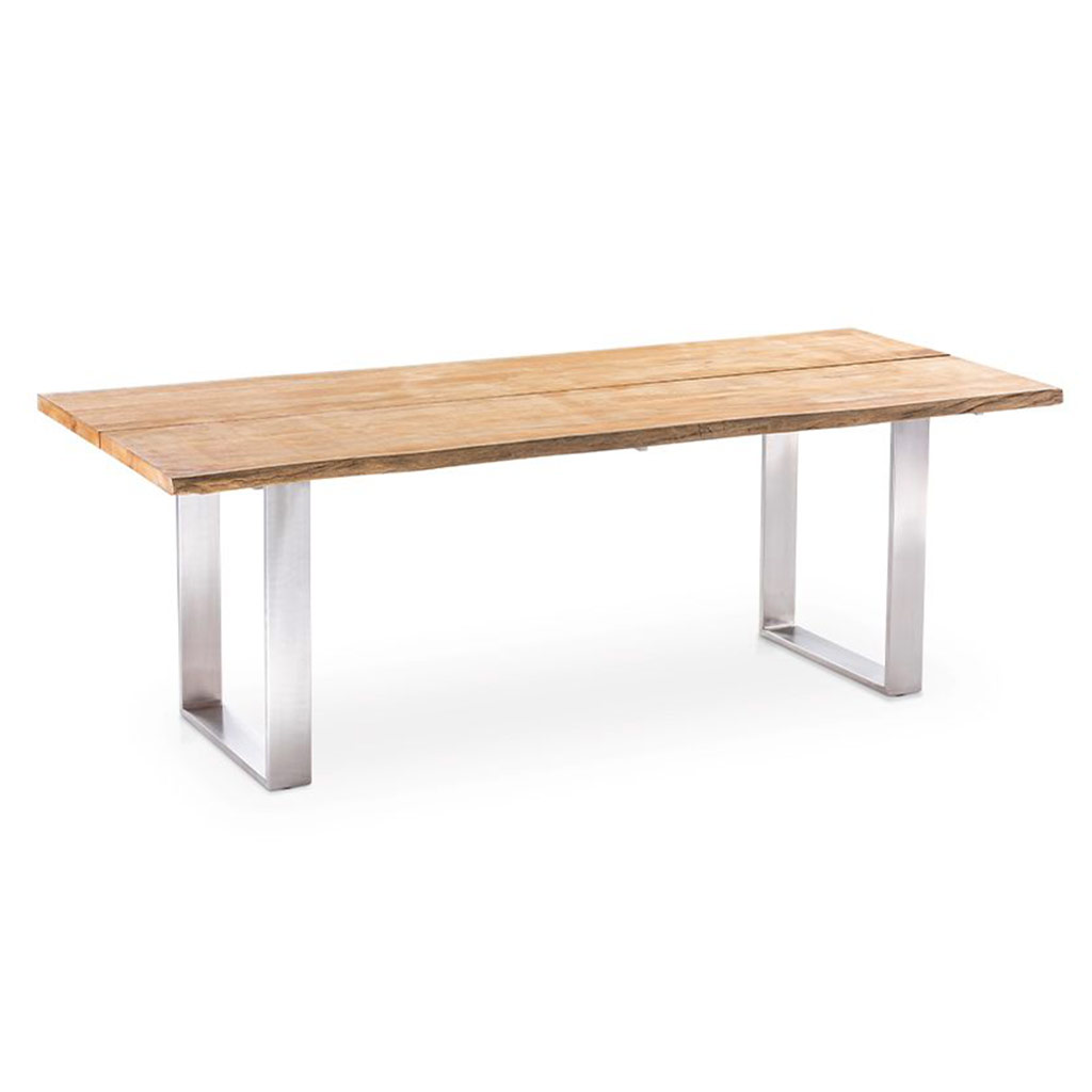 Niehoff Gartentisch Holz Solid Baumkantentisch 5 niehoff-gartentisch-holz-solid-profil-edelstahl