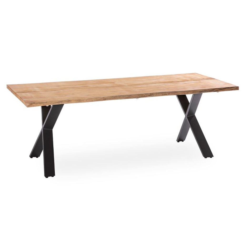 Niehoff Gartentisch Holz Solid Baumkantentisch 17 niehoff-gartentisch-holz-solid-x-gestell-alu