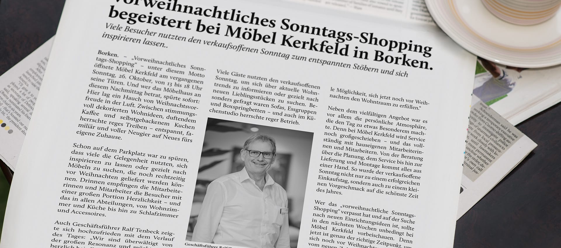 Vorweihnachtliches Sonntags-Shopping begeistert bei Möbel Kerkfeld in Borken. 1