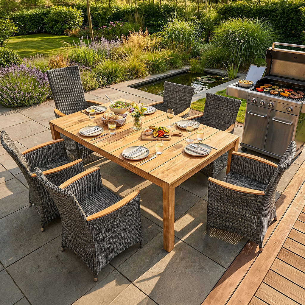 ZEBRA Sessel Status + Tisch Derex, 7-tlg.