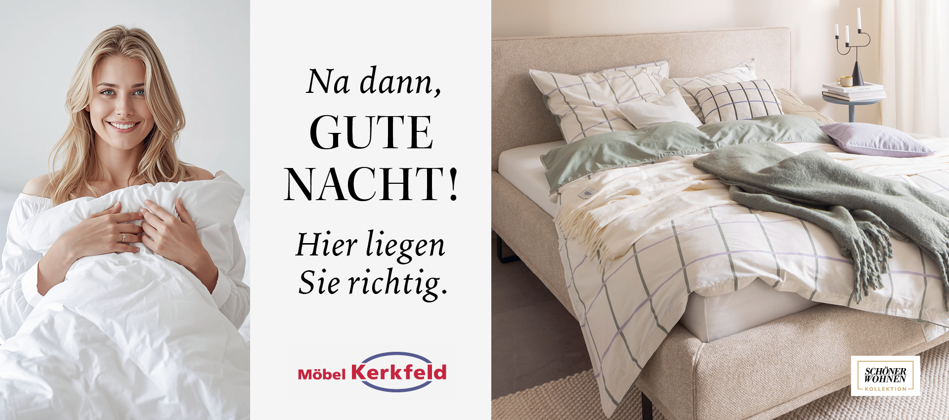 Möbel Kerkfeld in Borken - Möbel und Küchen auf 15.000 m² 3 Herobanner Schlafen_2026